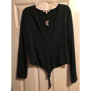 NWT Express Plunging Neckline Bodysuit